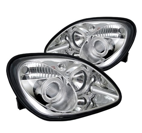 Spyder Mercedes Benz SLK 98-04 Projector Halogen Model- LED Halo Chrm PRO-YD-MBSLK98-1PC-HL-C