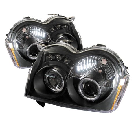 Spyder Jeep Grand Cherokee 05-07 Projector Headlights LED Halo LED Blk Low 9006 PRO-YD-JGC05-HL-BK