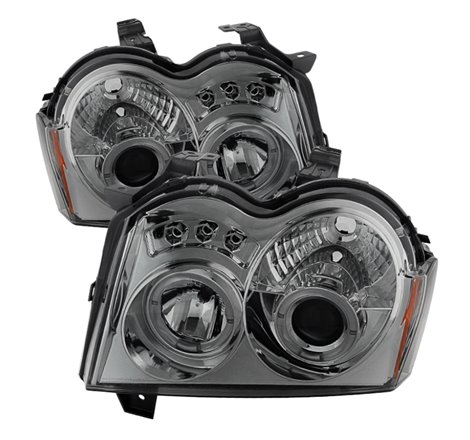 Spyder Jeep Grand Cherokee 05-07 Projector Headlights LED Halo LED Smke PRO-YD-JGC05-HL-SMC