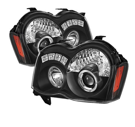 Spyder Jeep Grand Cherokee 08-10 Projector Headlights LED Halo LED Blk Low 9006 PRO-YD-JGC08-HL-BK