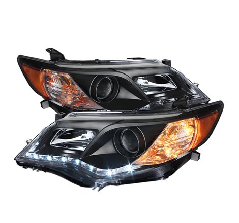 Spyder Toyota Camry 12-14 Projector Headlights DRL Blk High 9005 (Not Included PRO-YD-TCAM12-DRL-BK