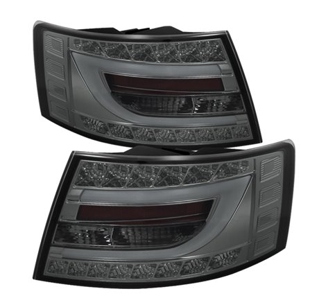 Spyder Audi A6 05-08 4Dr Sedan Light Bar LED Tail Lights Smke ALT-YD-AA605-LBLED-SM