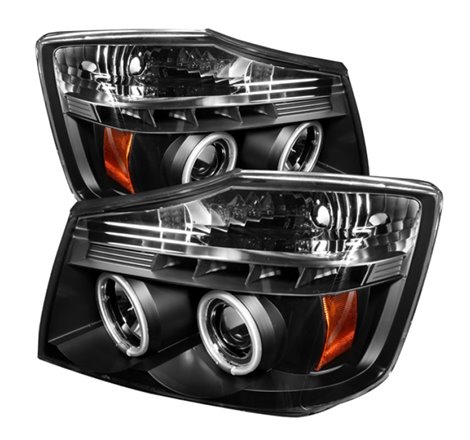 Spyder Nissan Titan 04-14/Armada 04-07 Projector Headlights CCFL Halo LED Blk PRO-YD-NTI04-CCFL-BK