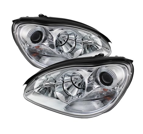 Spyder Mercedes Benz S-Class 03-06 Projector Headlights Xenon/HID Model- Chrm PRO-YD-MBW220-HID-C