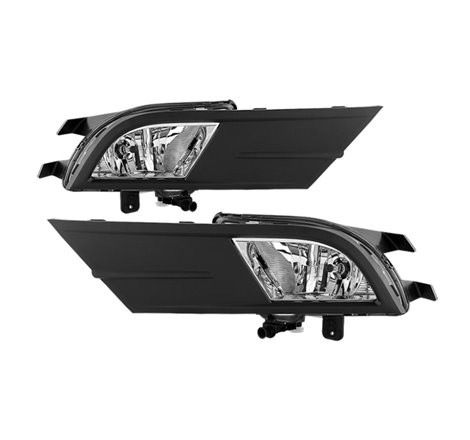 Spyder Volkswagen Jetta MK6 2015-2016 Sedan 4Dr only OEM Style Fog Lights w/Switch Clear FL-VJ2015-C