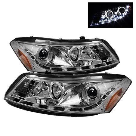 Spyder Honda Accord 08-12 4Dr Projector Headlights- LED Halo DRL Chrm PRO-YD-HA08-4D-HL-C