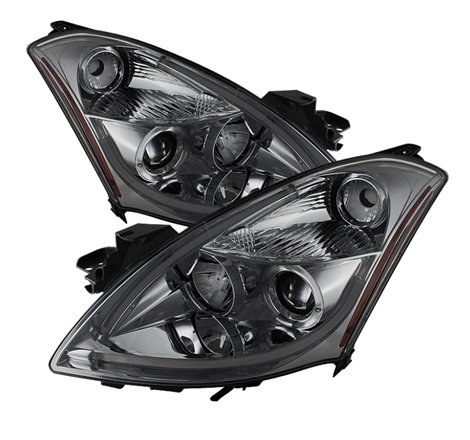 Spyder Nissan Altima 4Dr 10-12 Projector Headlights Light DRL LED Halo Smke PRO-YD-NA104D-LTDRL-SM