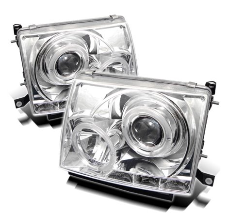 Spyder Toyota Tacoma 97-00 Projector Headlights LED Halo LED Chrome High H1 Low H1 PRO-YD-TT97-HL-C