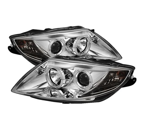 Spyder BMW Z4 03-08 Projector Headlights Halogen Model Only - LED Halo Chrome PRO-YD-BMWZ403-HL-C