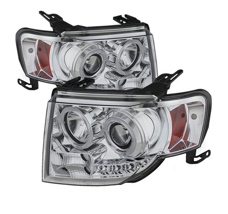 Spyder Ford Escape 08-12 Projector Headlights Halogen Model Only - DRL Chrome PRO-YD-FES08-DRL-C