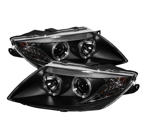 Spyder BMW Z4 03-08 Projector Headlights Halogen Model Only - LED Halo Black PRO-YD-BMWZ403-HL-BK