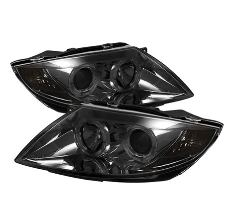 Spyder BMW Z4 03-08 Projector Headlights Halogen Model Only - LED Halo Smoke PRO-YD-BMWZ403-HL-SM