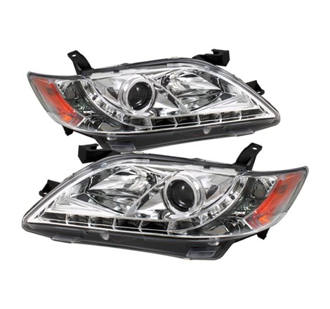 Spyder Toyota Camry 07-09 Projector Headlights DRL Chrome High H1 Low H7 PRO-YD-TCAM07-DRL-C