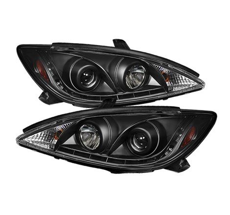 Spyder Toyota Camry 02-06 Projector Headlights DRL Black High H1 Low H1 PRO-YD-TCAM02-DRL-BK