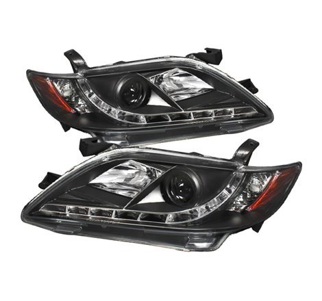 Spyder Toyota Camry 07-09 Projector Headlights DRL Black High H1 Low H7 PRO-YD-TCAM07-DRL-BK