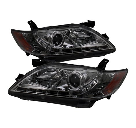 Spyder Toyota Camry 07-09 Projector Headlights DRL Smoke High H1 Low H7 PRO-YD-TCAM07-DRL-SM