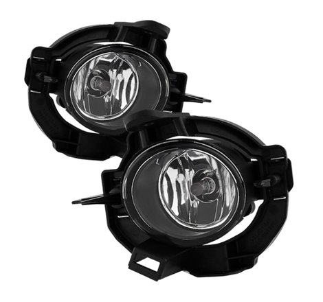 Spyder Nissan Rogue 2008-2013 OEM Fog Lights W/Cover and Switch Clear FL-NRO07-C