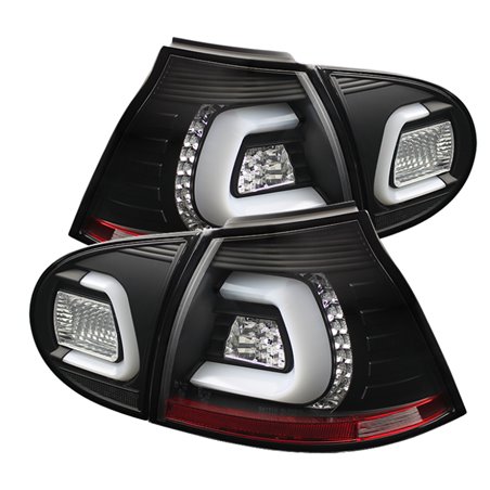 Spyder Volkswagen Golf V 06-09 LED TURN SIGNAL LED Tail Lights Black ALT-YD-VG03-LED-BK