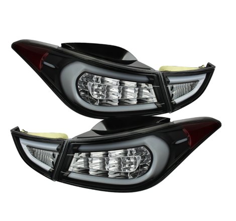 Spyder Hyundai Elantra 11-13 Light Bar LED Tail Lights Black ALT-YD-HYELAN11-LED-BK