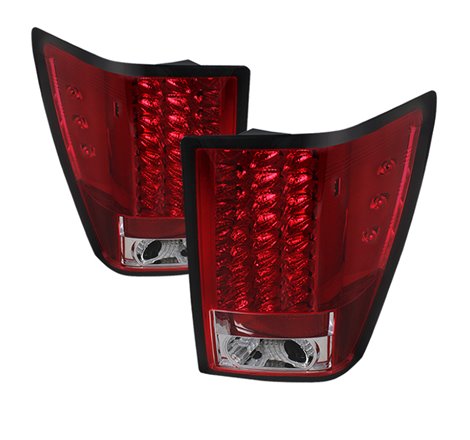 Spyder Jeep Grand Cherokee 07-10 LED Tail Lights Red Clear ALT-YD-JGC07-LED-RC