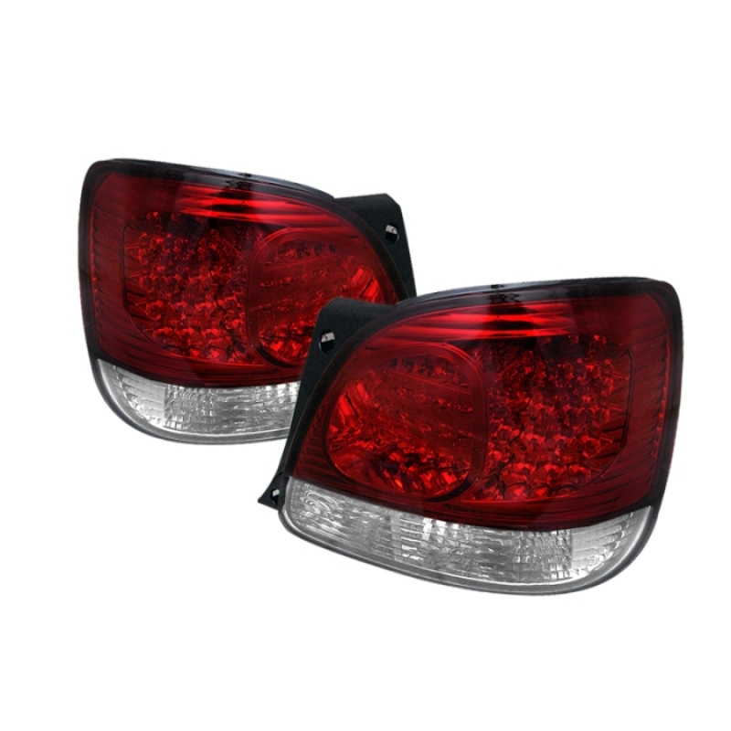 Spyder Lexus GS 300/400 98-05 LED Tail Lights Red Clear ALT-YD-LGS98-LED-RC