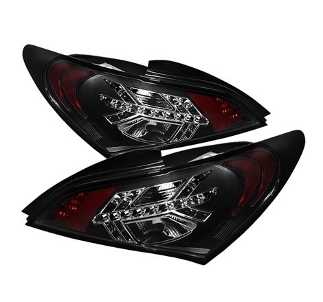 Spyder Hyundai Genesis 10-12 2Dr LED Tail Lights Black ALT-YD-HYGEN09-LED-BK