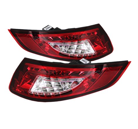 Spyder Porsche 997 05-08 LED Tail Lights Red Clear ALT-YD-P99705-LED-RC