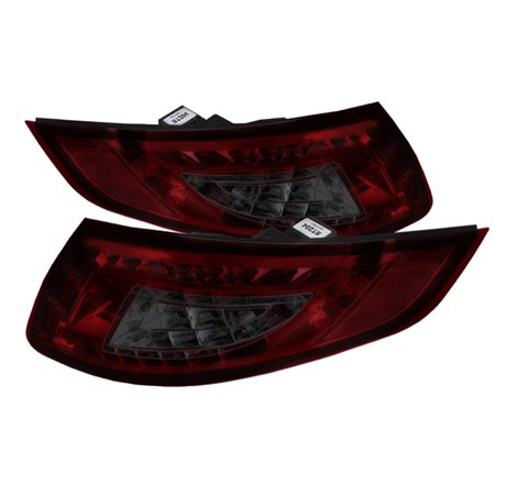 Spyder Porsche 997 05-08 LED Tail Lights Red Smoke ALT-YD-P99705-LED-RS