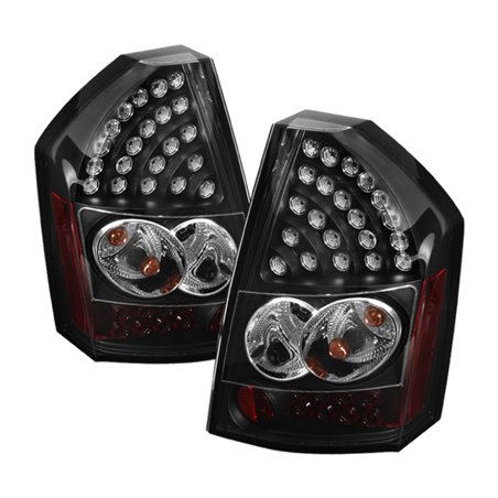 Spyder Chrysler 300C 08-10 LED Tail Lights Black ALT-YD-C308-LED-BK