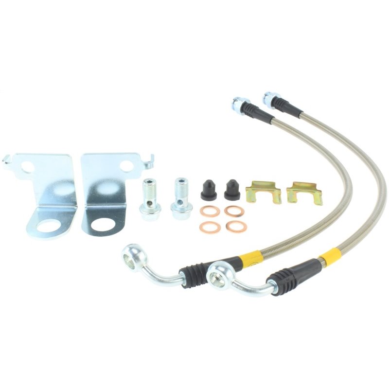 StopTech Stainless Steel Front Brake Lines 2015 Ford Mustang GT w/ Performance Package