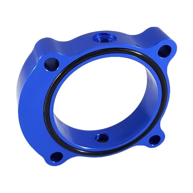 Torque Solution Throttle Body Spacer 2013+ Hyundai Genesis Coupe 2.0T  - Blue