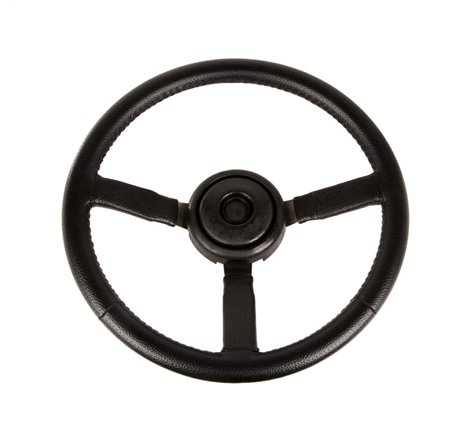 Omix Steering Wheel Sport Leather Black- Jeep XJ/YJ