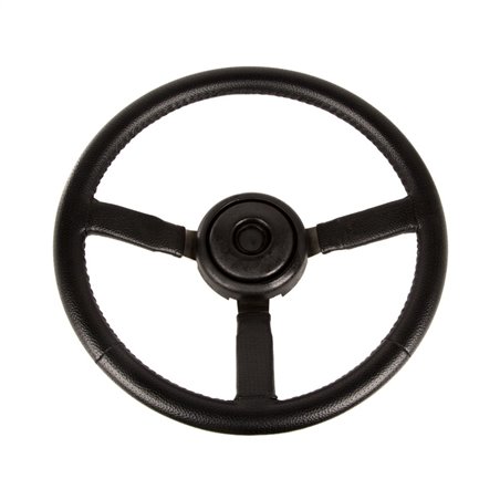 Omix Steering Wheel Sport Leather Black- Jeep XJ/YJ