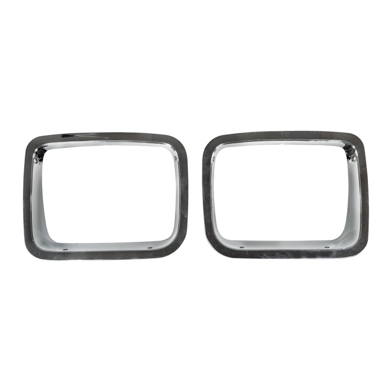 Omix Headlight Bezel Chrome 87-95 Jeep Wrangler YJ