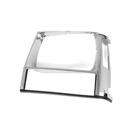 Omix LH Chrome Headlight Bezel 84-01 Cherokee (XJ)