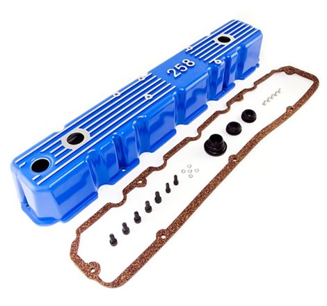 Omix Blue Aluminum Valve Cover 81-87 CJ & Wrangler