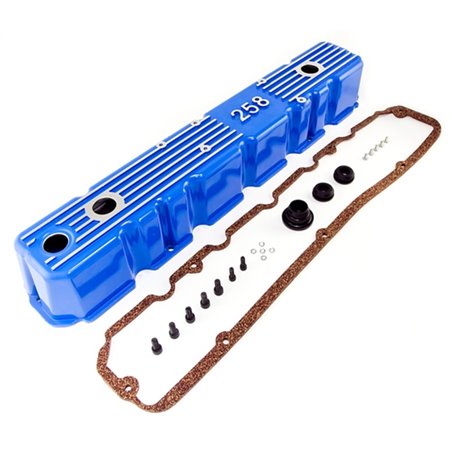 Omix Blue Aluminum Valve Cover 81-87 CJ & Wrangler