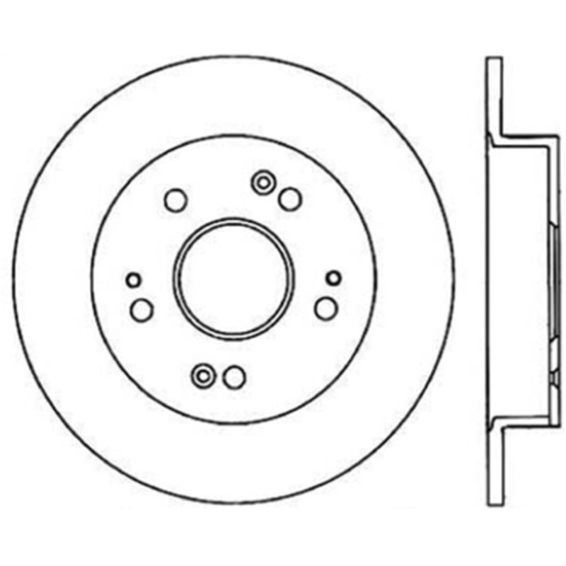 StopTech Power Slot Slotted 06-08 Honda Civic Si CRYO Rear Right Rotor