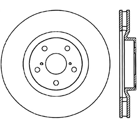 StopTech Power Slot 5/93-98 Supra Turbo Front Left SportStop CRYO Slotted Rotor