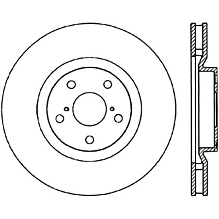 StopTech Power Slot 5/93-98 Supra Turbo Front Left SportStop CRYO Slotted Rotor