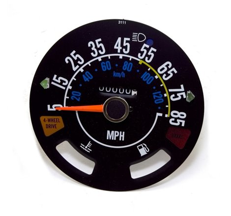 Omix Speedometer 5-85 MPH 80-86 Jeep CJ Models