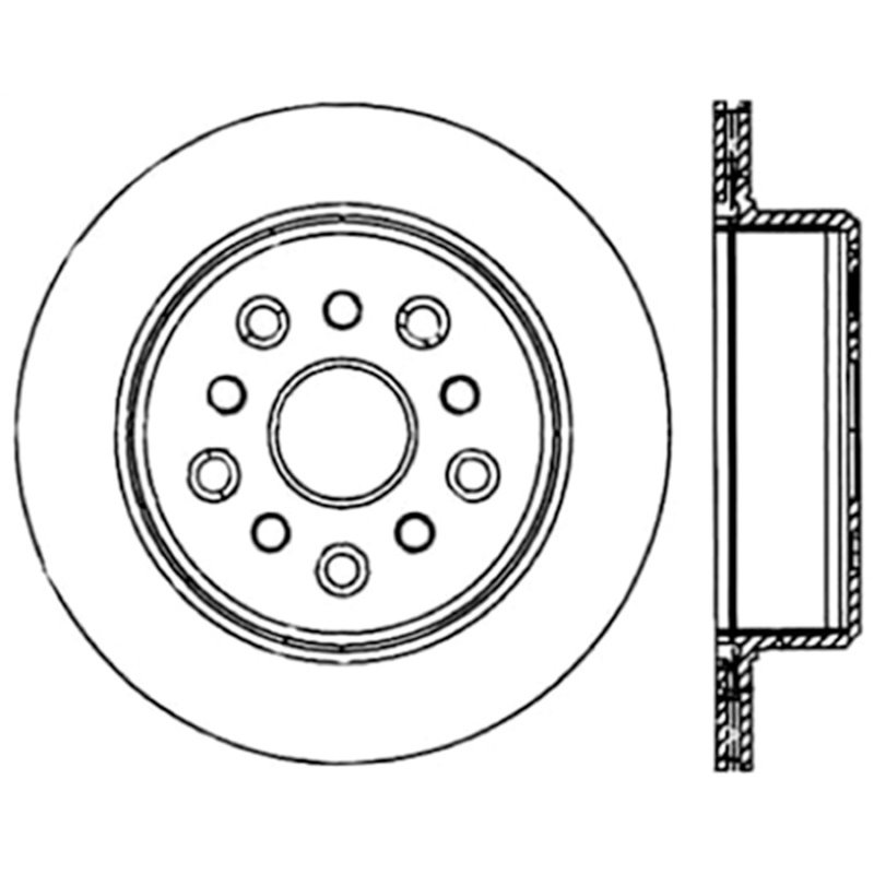 StopTech Power Slot 5/93-98 Supra Turbo Rear Right SportStop CRYO Slotted Rotor