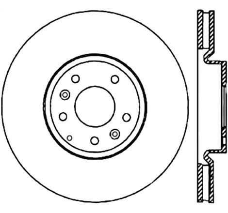 StopTech Power Slot 2003+ Mazda RX8 Slotted CRYO Left Front Rotor - SPORT SUSPENSION ONLY