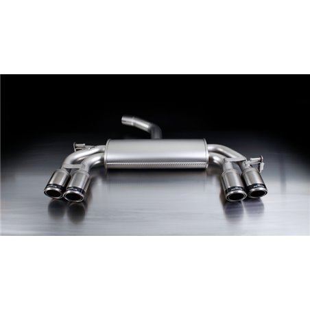 Remus 2011 Volkswagen Golf VI 1.2L Cat Back Exhaust w/84mm Angled w/Carbon Ring Tail Pipe Set