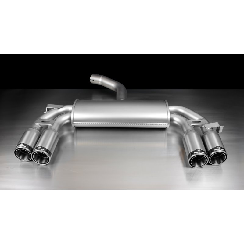 Remus 2011 Volkswagen Golf VI 1.2L Cat Back Exhaust w/84mm Straight w/Carbon Insert Tail Pipe Set