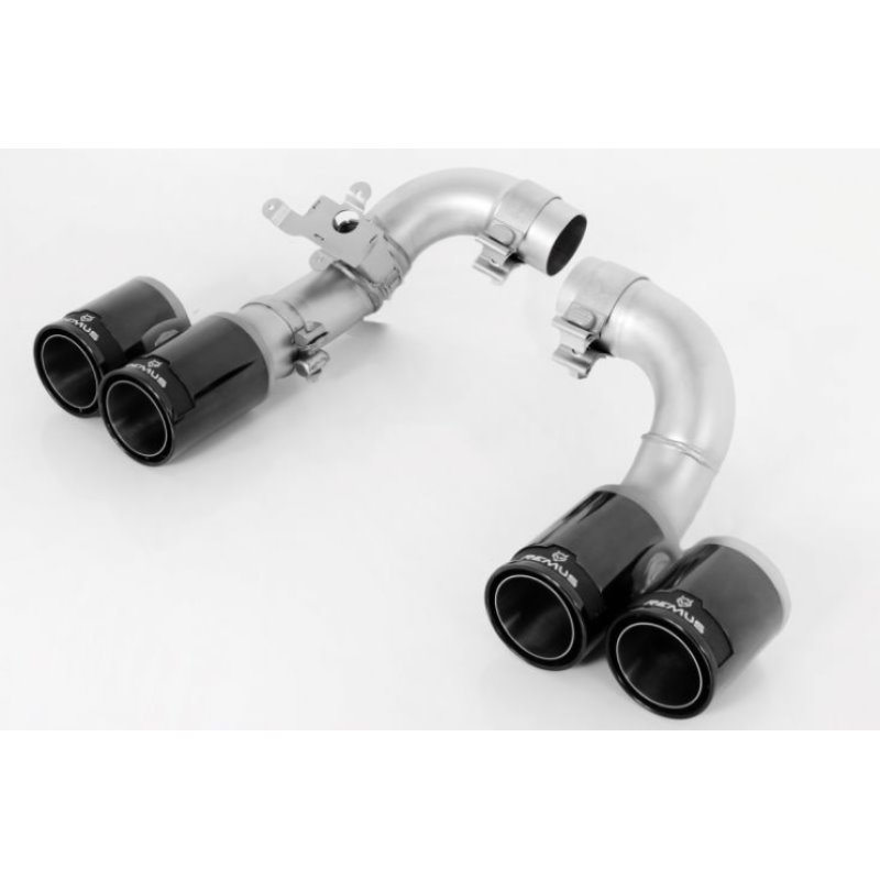 Remus 2012 BMW 3 Series F30/F31 Quad 84mm Black Chrome Straight w/Carbon Insert Tail Pipe Set