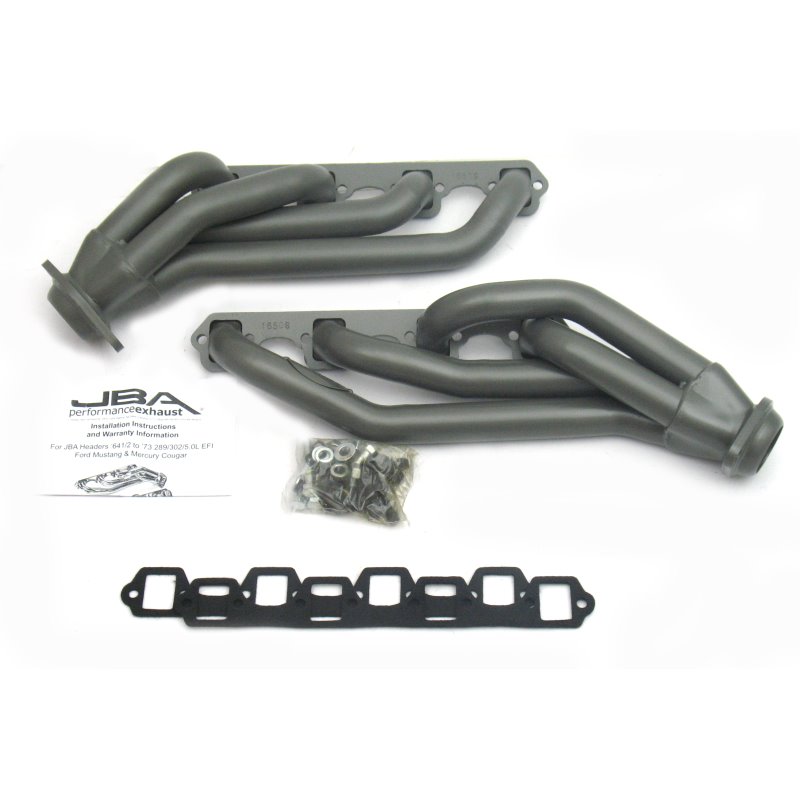 JBA 65-73 Ford Mustang 260-302 SBF 1-5/8in Primary Ti Ctd Mid Length Header