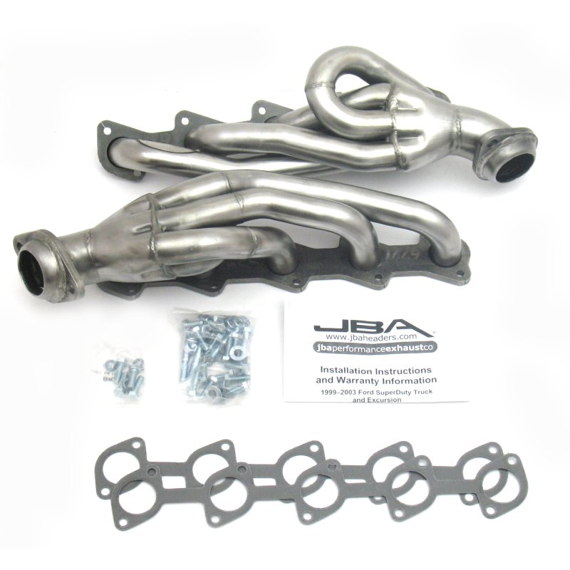 JBA 99-04 Ford Truck 6.8L 2V V10 w/o EGR 1-1/2in Primary Raw 409SS Cat4Ward Header