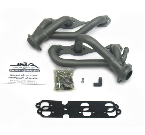 JBA 96-01 GM S Truck 4.3L V6 w/o A.I.R. Injection 1-1/2in Primary Ti Ctd Cat4Ward Header