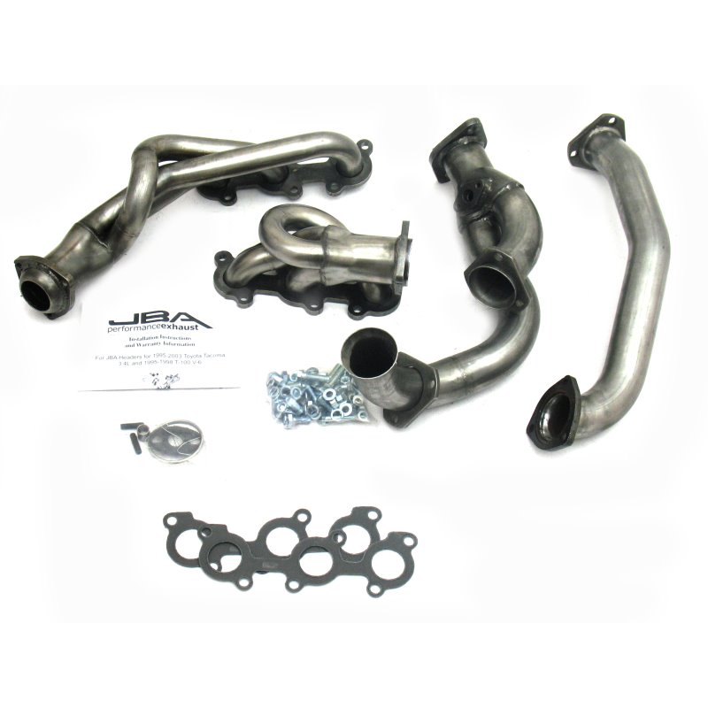 JBA 95-00 Toyota 3.4L V6 w/o EGR 1-1/2in Primary Raw 409SS Cat4Ward Header